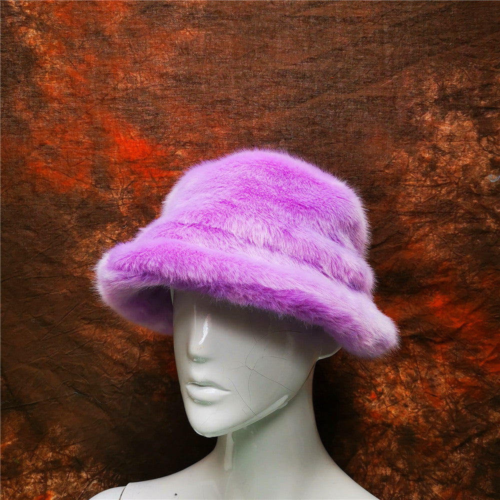 Wholesale Color Leopard Print Warm Fisherman Hats