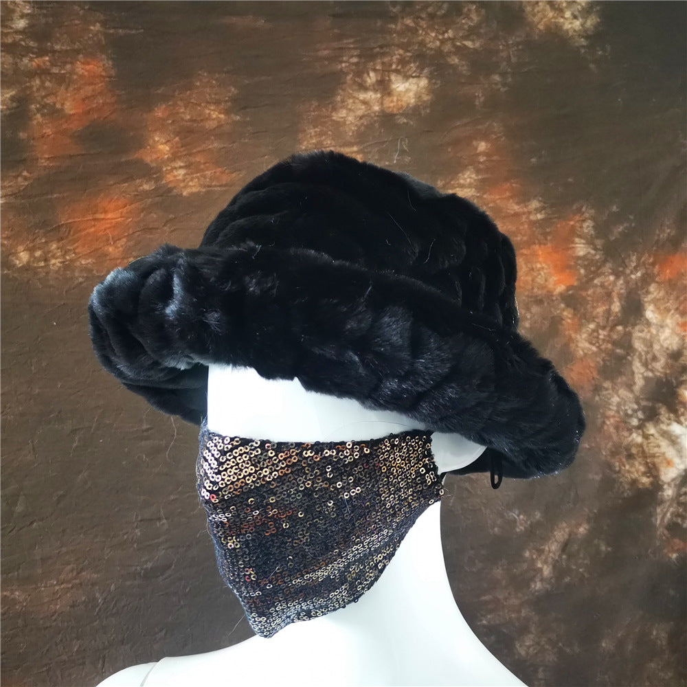 Wholesale Color Leopard Print Warm Fisherman Hats