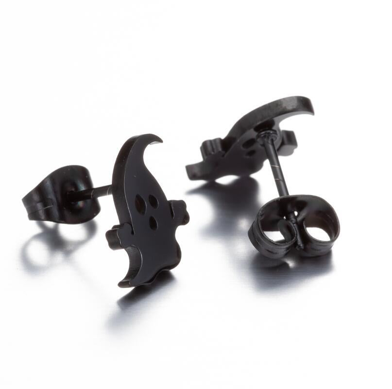 Wholesale Halloween Stainless Steel Cute Pumpkin Ghost Christmas Earrings