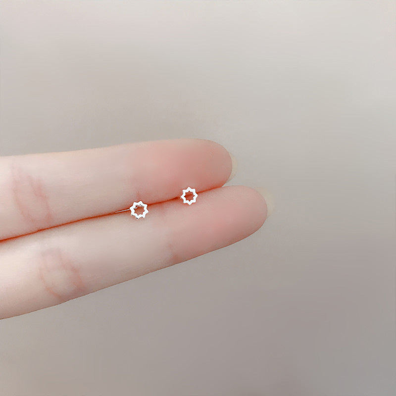 Wholesale 925 Silver Needle Mini Stealth Small Earrings