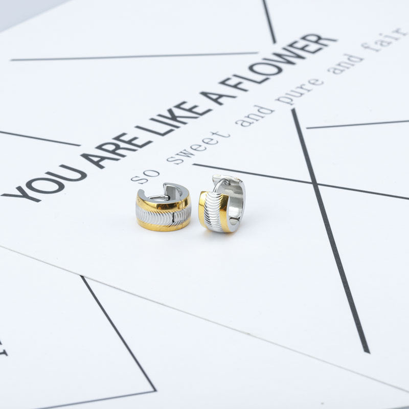 Pendientes de patrón de acero inoxidable al por mayor