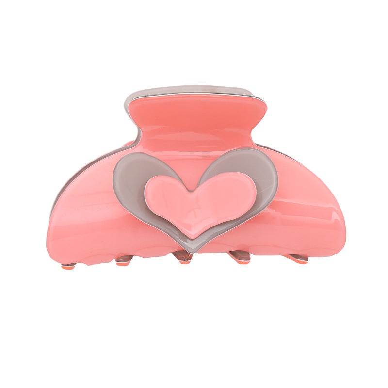 Wholesale Large Acrylic Love Hair Clips