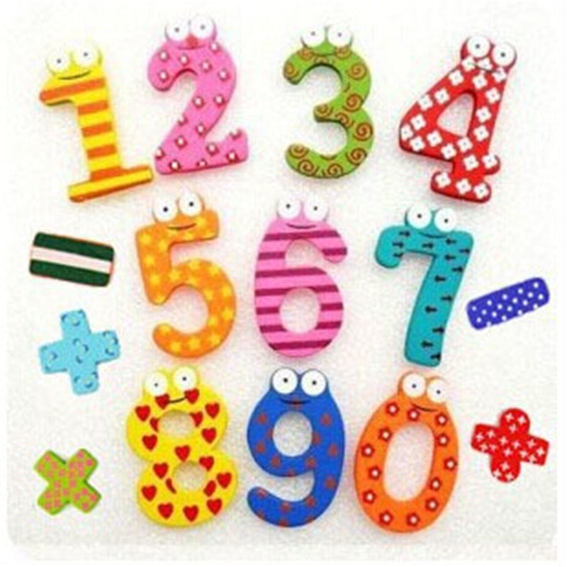 Wholesale Wooden Letter Refrigerator Magnet with Symbols and Numbers Refrigerator Magnet Decoration