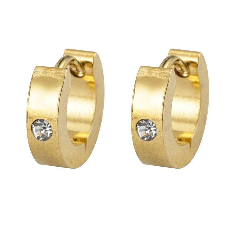 Pendientes de acero de doble cara de acero inoxidable de acero inoxidable de acero inoxidable de acero inoxidable