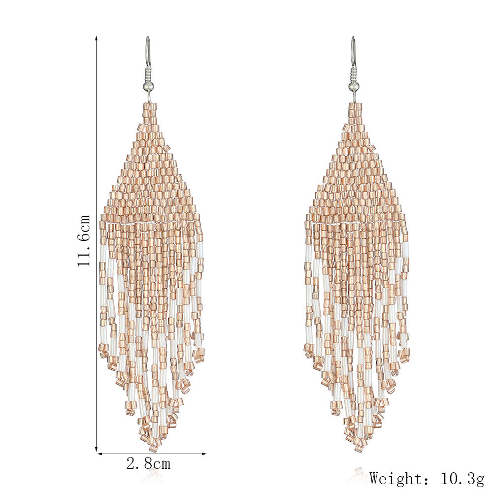 Wholesale  personalized Bohemian tassel earrings