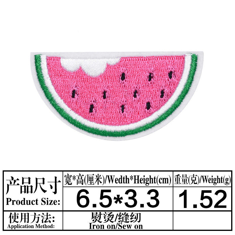 Wholesale 16Pcs Pineapple Embroidered Patches Cloth Sew On Appliques For Clothing DIY Craft Supply Fashion Accessory