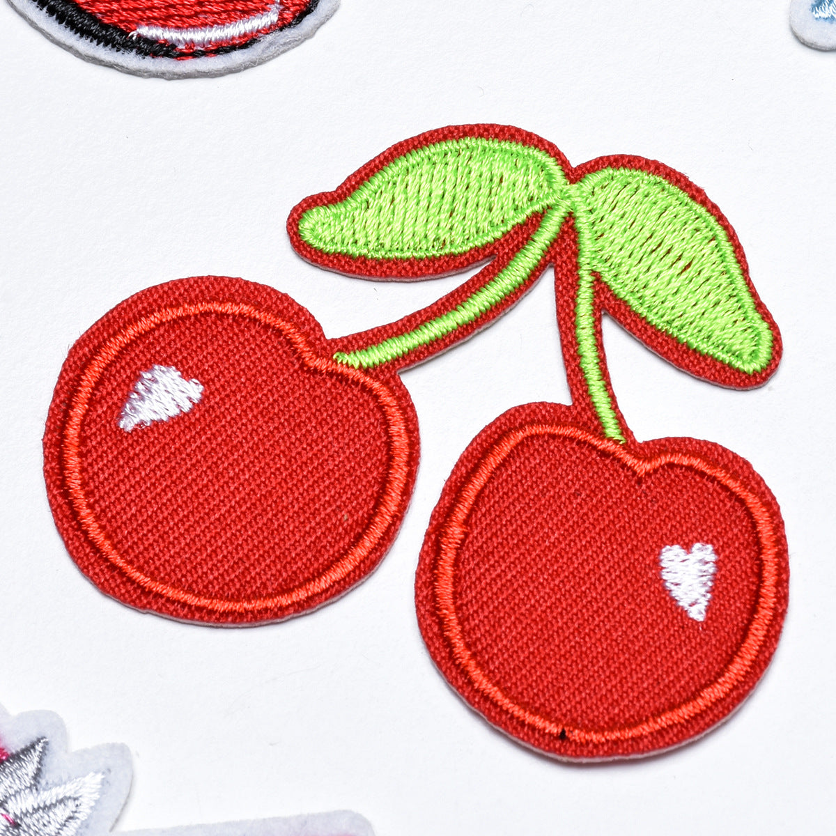 Wholesale 16Pcs Pineapple Embroidered Patches Cloth Sew On Appliques For Clothing DIY Craft Supply Fashion Accessory