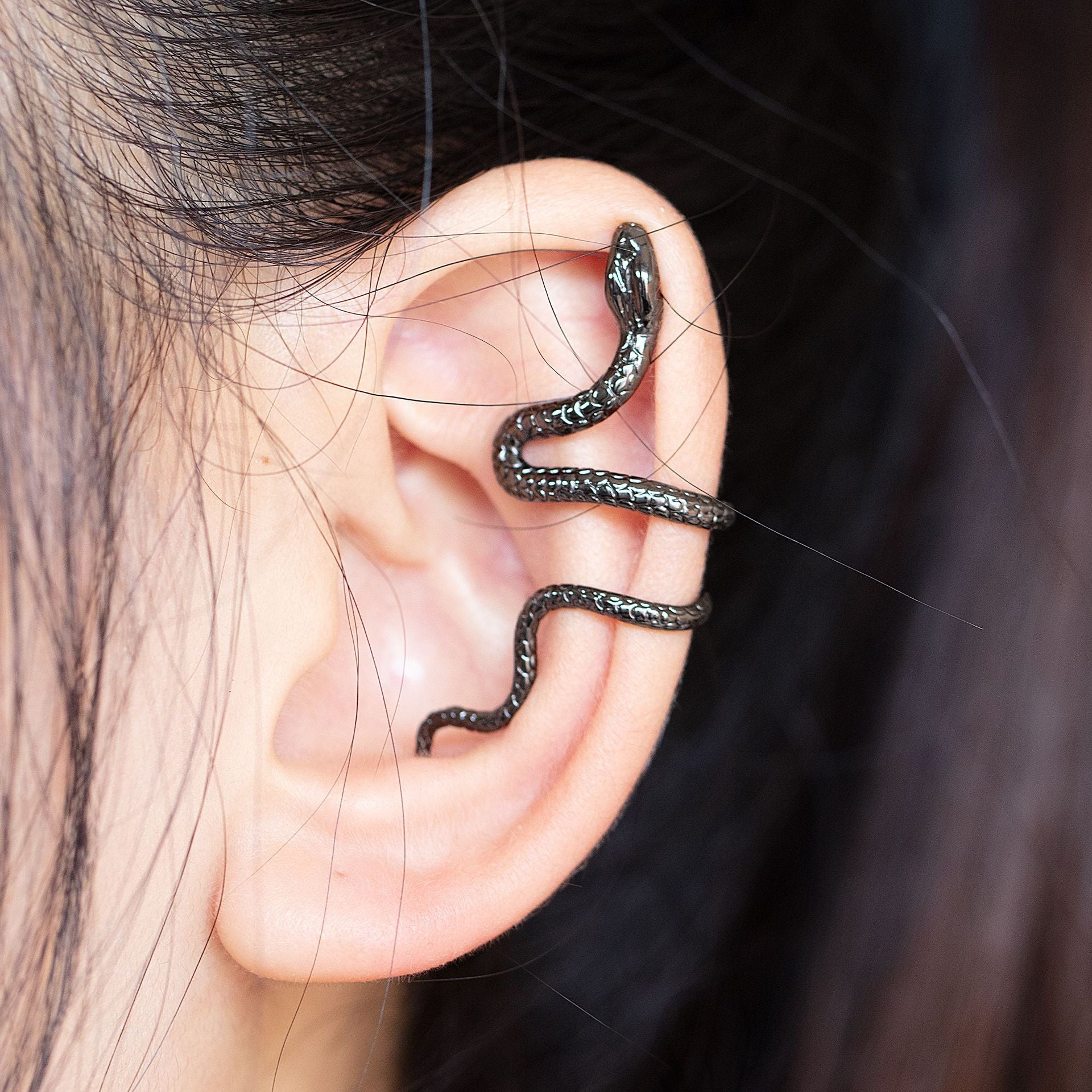 Wholesale copper snake ear clip adjustable ear bone nail ear clip without ear hole snake-shaped accessories simple new style
