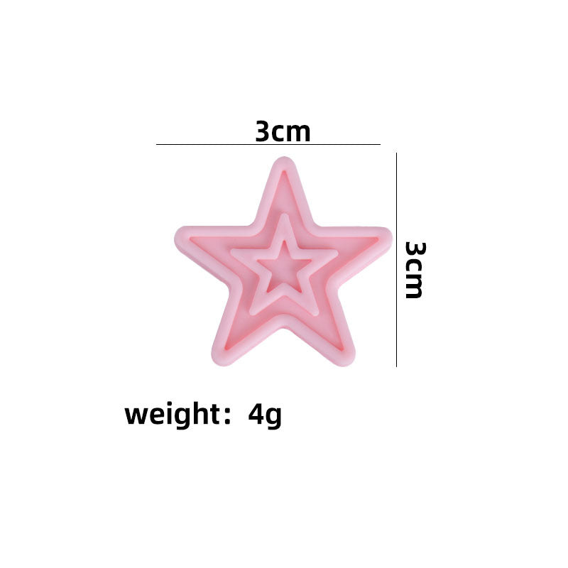 Wholesale 20PCS DIY Pentagram Silicone Beads