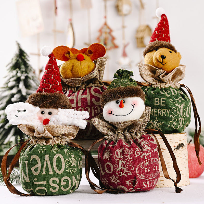 Wholesale Christmas Decorations Cartoon Tote Bag Gift Bag