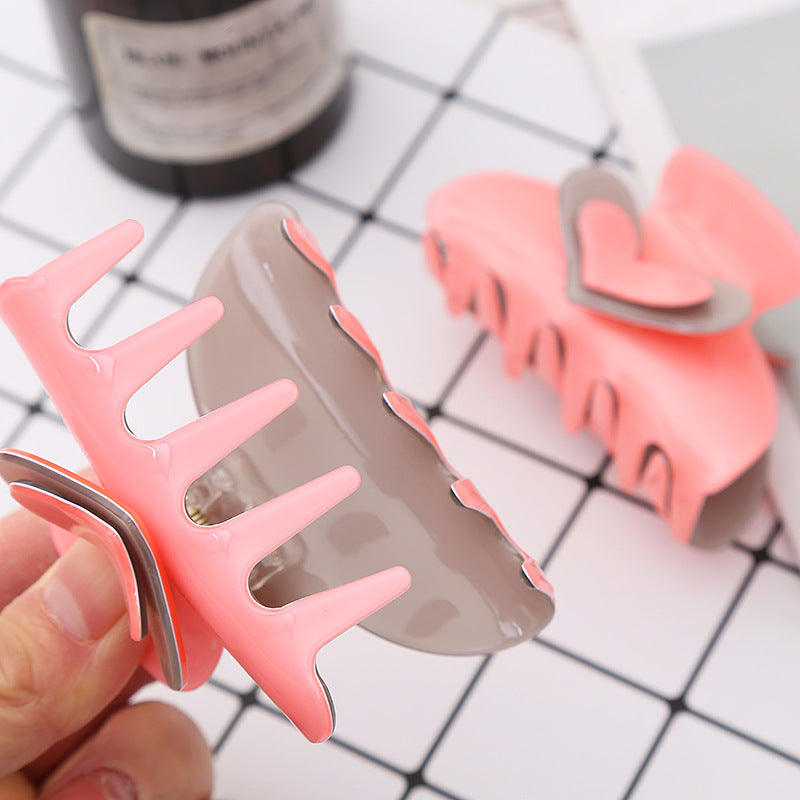 Wholesale Large Acrylic Love Hair Clips