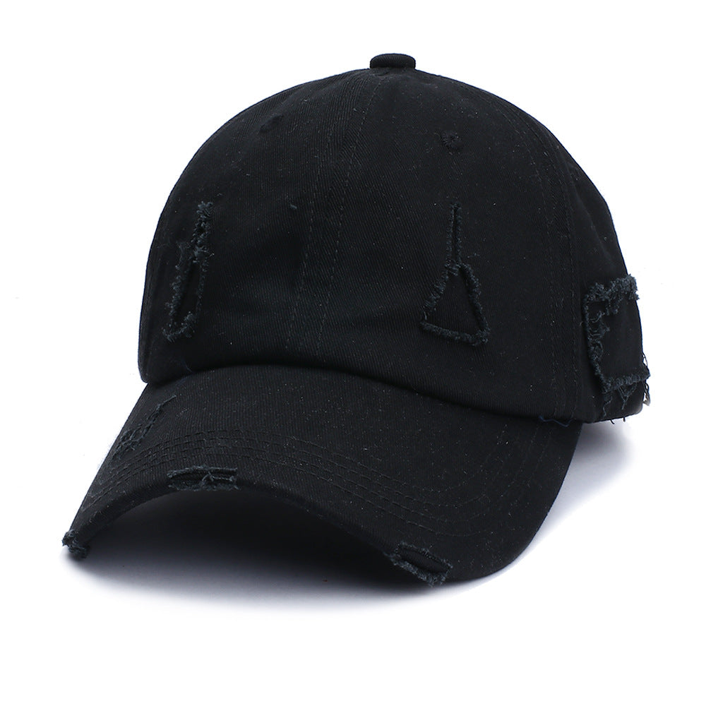 Wholesale Personalized Versatile Breathable Perforated Retro Aged Sunscreen Soft Top Couple Sun Hat