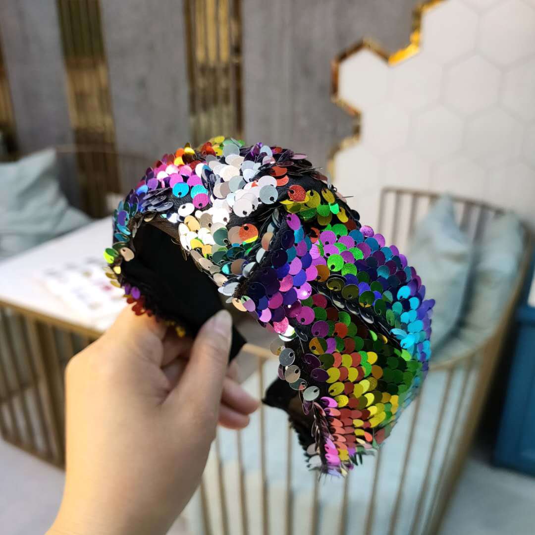 Wholesale Sequin Knotted Headband