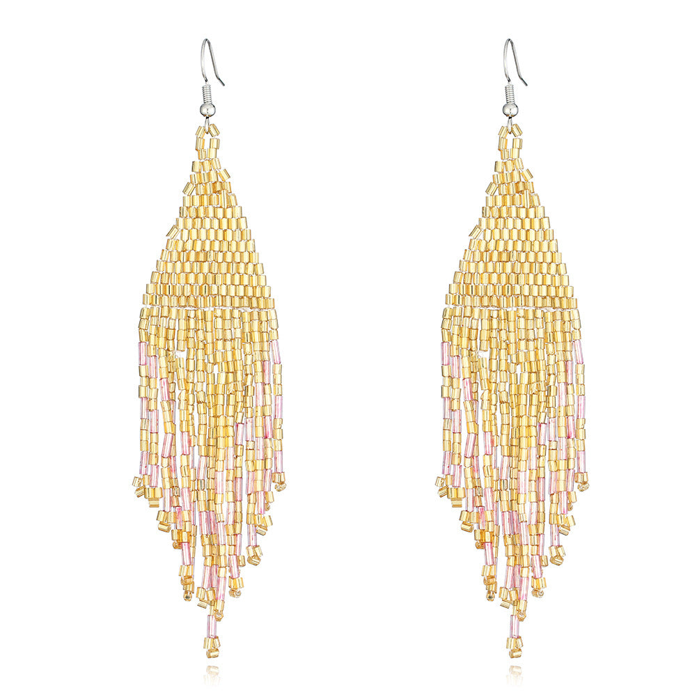 Wholesale  personalized Bohemian tassel earrings
