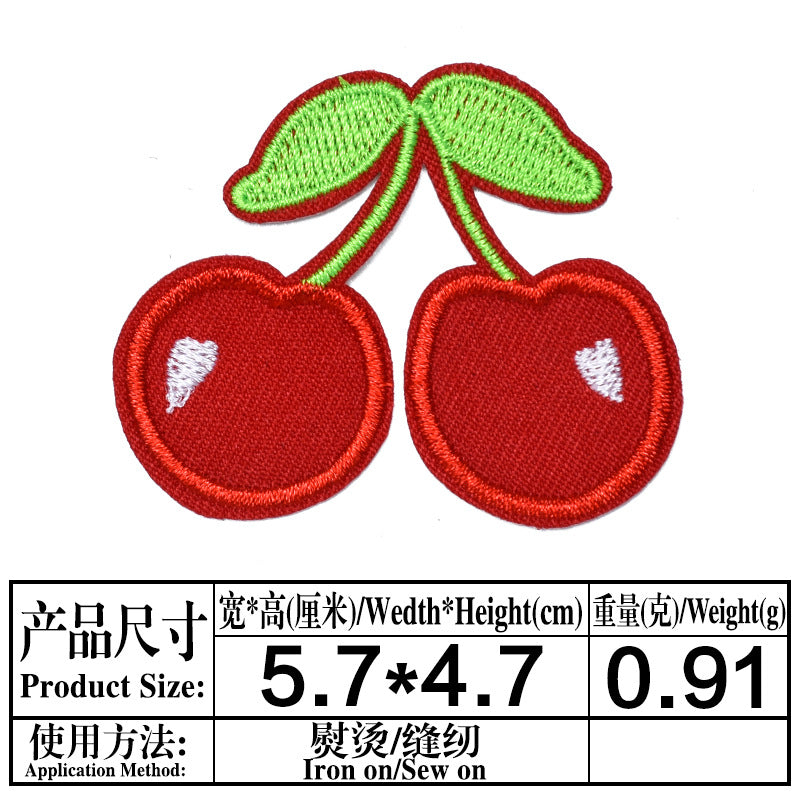 Wholesale 16Pcs Pineapple Embroidered Patches Cloth Sew On Appliques For Clothing DIY Craft Supply Fashion Accessory