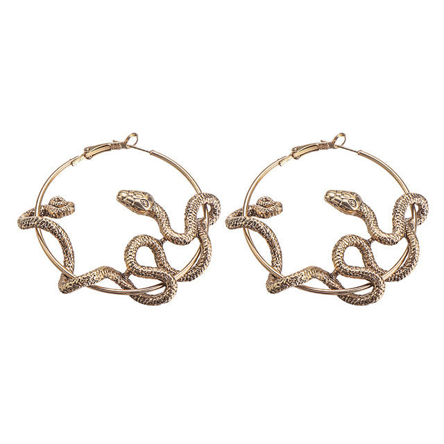 Wholesale Fashion Exaggerated Retro Creative Beauty Snake Earrings