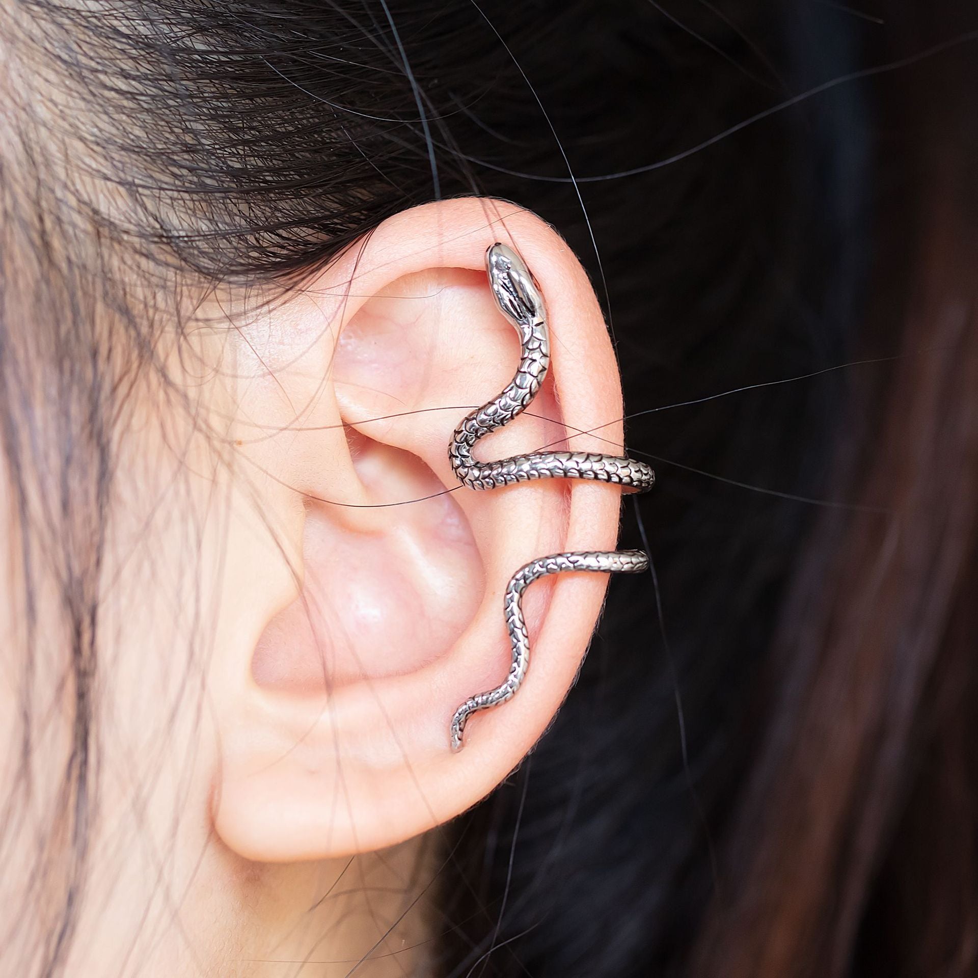 Wholesale copper snake ear clip adjustable ear bone nail ear clip without ear hole snake-shaped accessories simple new style