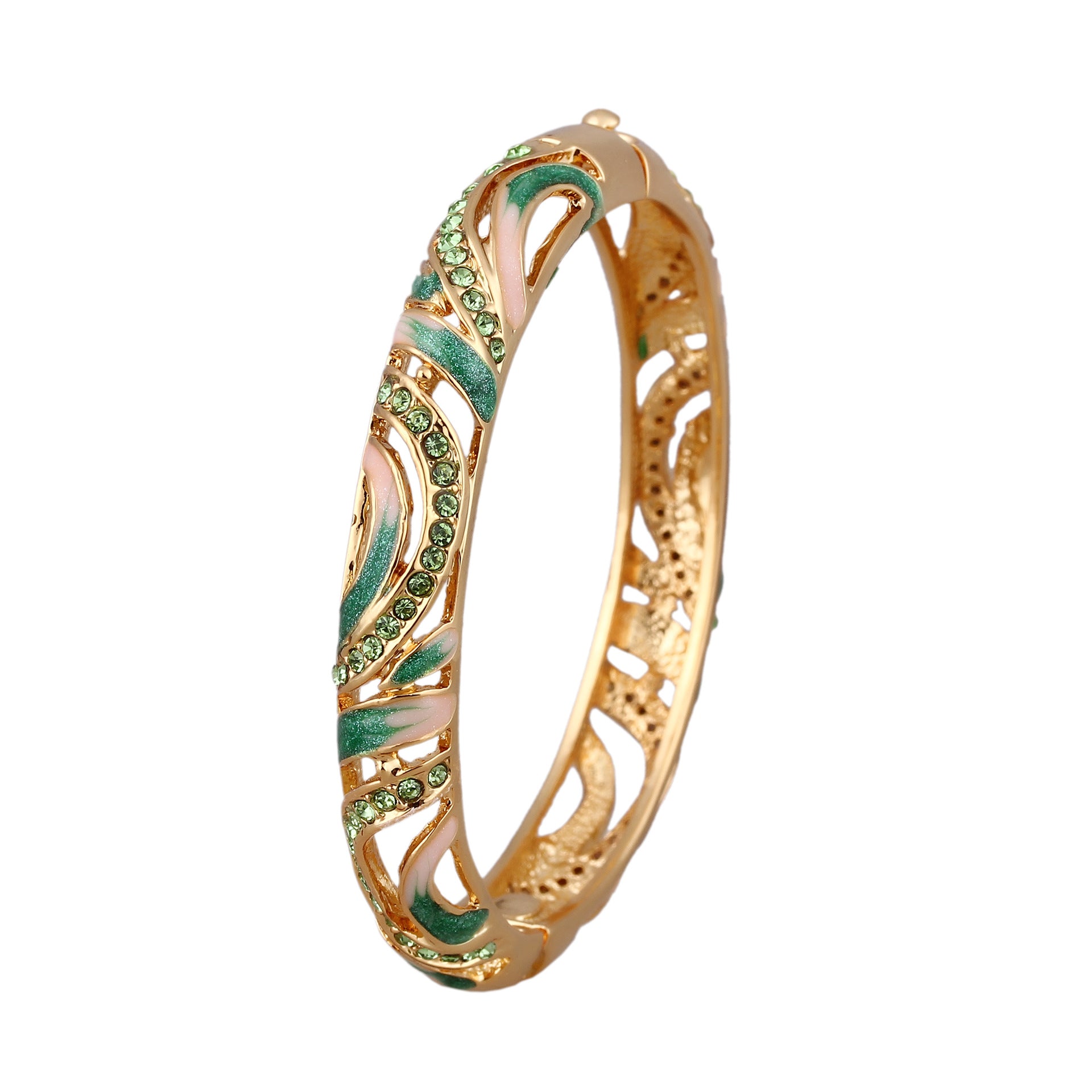 Wholesale 3pcs Green Crystal Simple Jewelry Manufacturer Popular Direct Sales