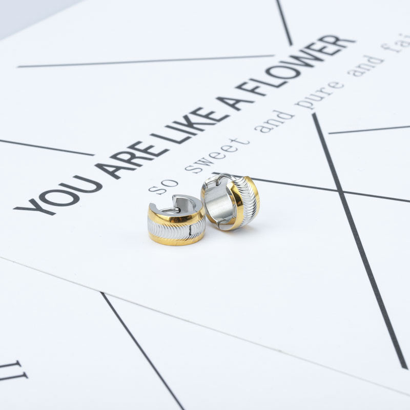 Pendientes de patrón de acero inoxidable al por mayor