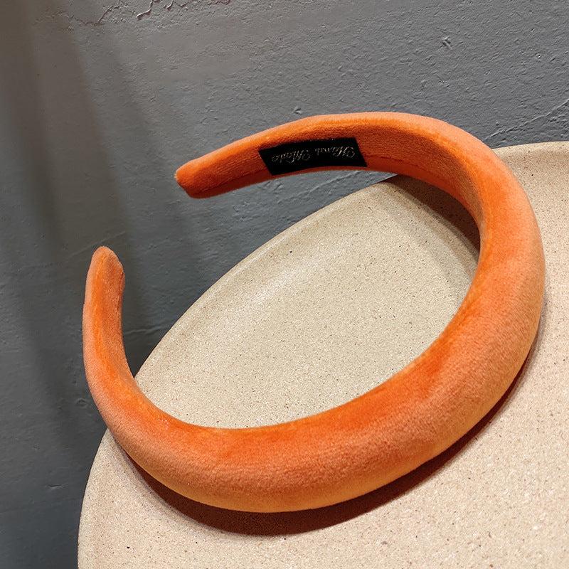 Wholesale Autumn and Winter Sponge Velvet Fabric Hairbands