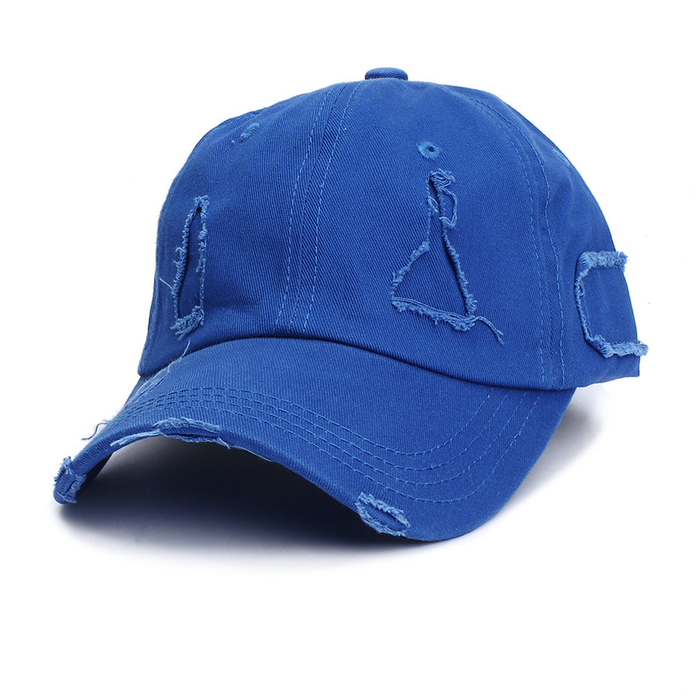 Wholesale Personalized Versatile Breathable Perforated Retro Aged Sunscreen Soft Top Couple Sun Hat