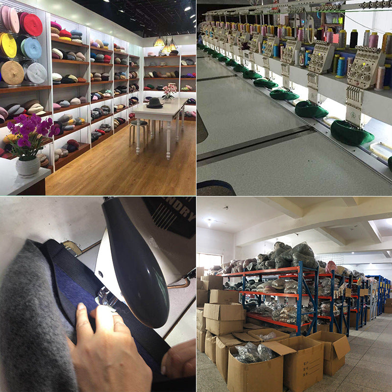 Wholesale Autumn and Winter Solid Color Fur Ball Cold Cashmere  Hat