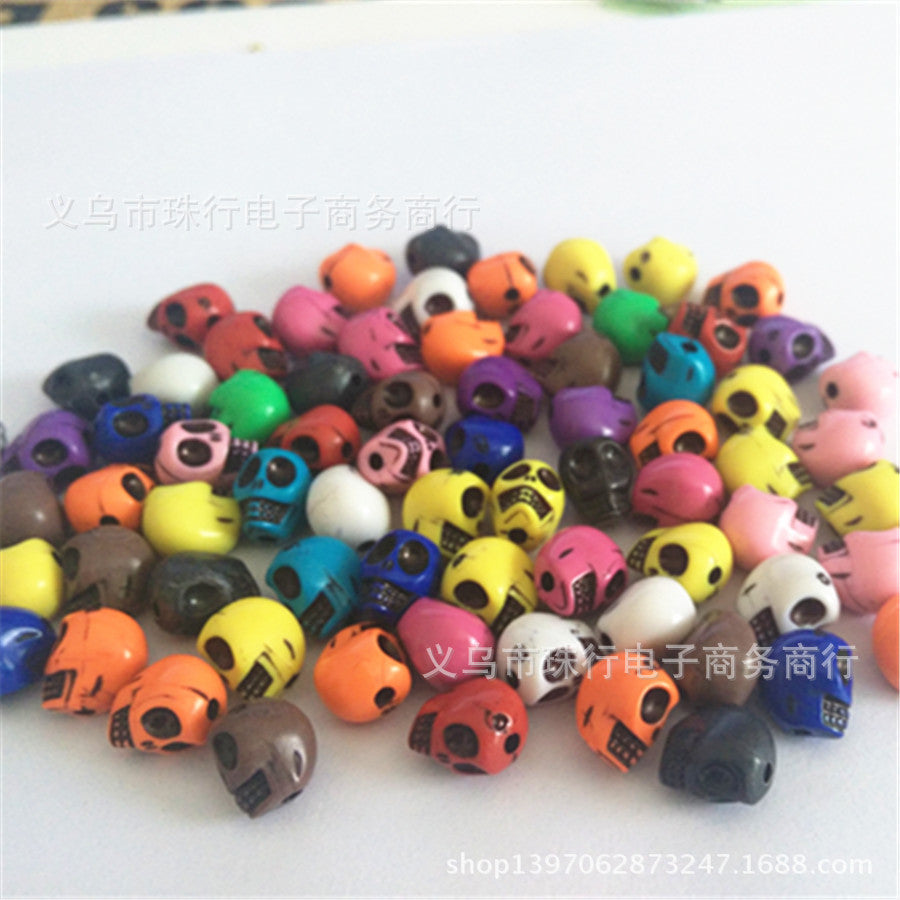 Wholesale 100PCS DIY Plastic/resin Skull and Ghost Beads