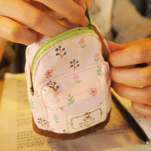 Wholesale Coin Purse Pastoral Floral Small Schoolbag
