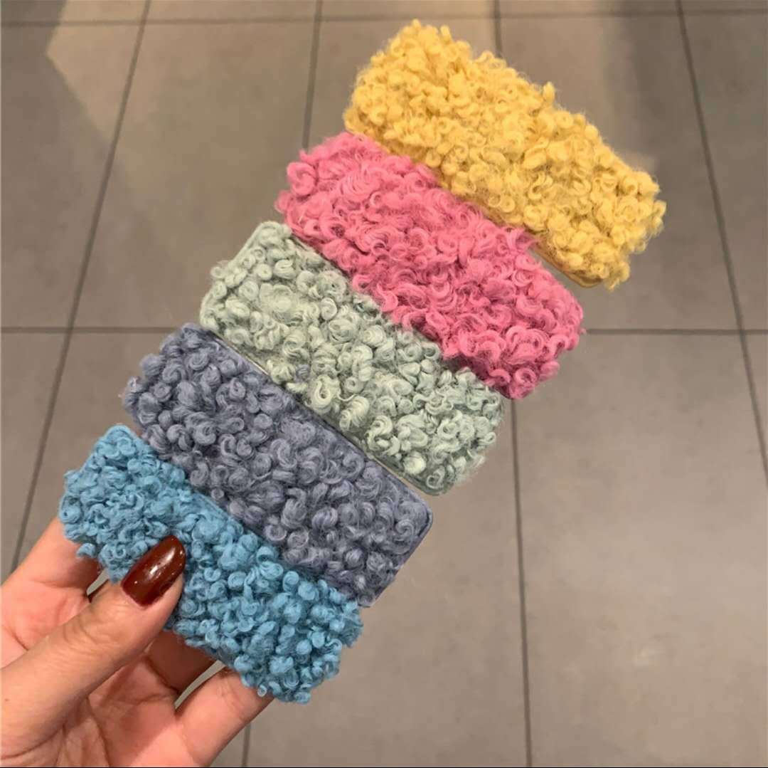 Wholesale Lamb Plush Hair Clips