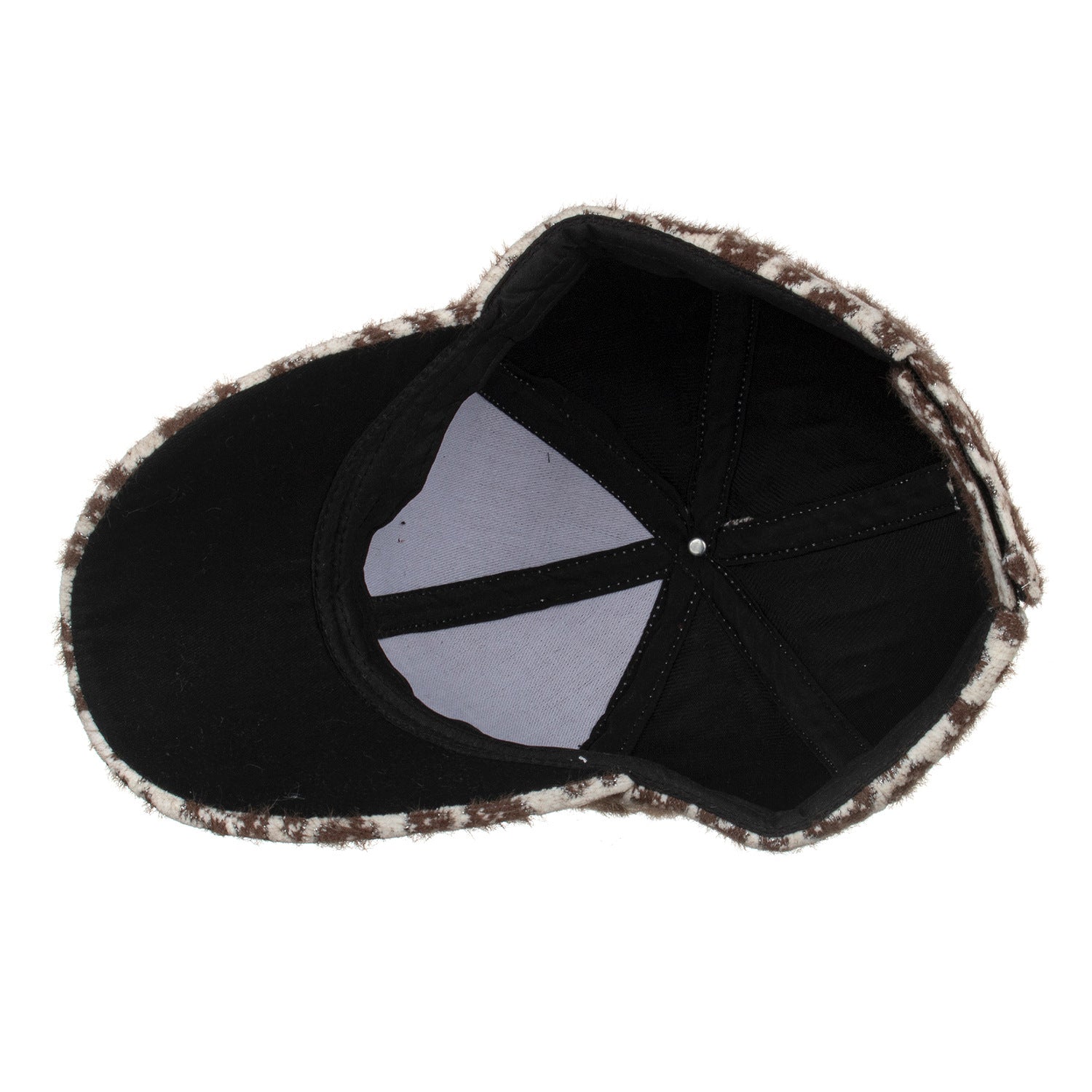 Wholesale Leopard Print Plush Baseball Cap