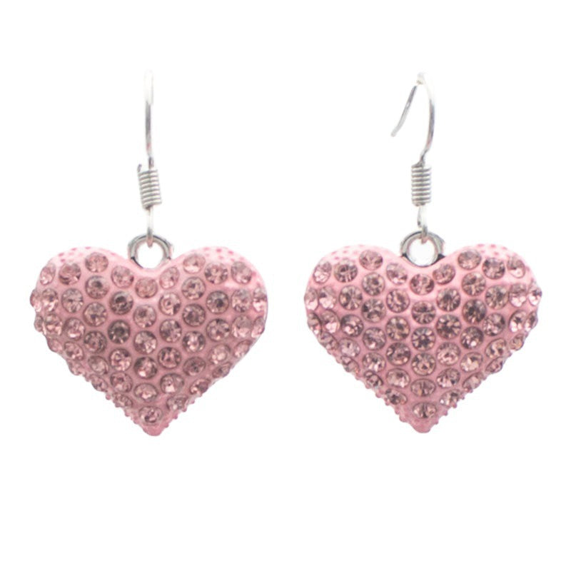 Wholesale Love  Red  Heart Valentine' s Day  Earrings Love Letters