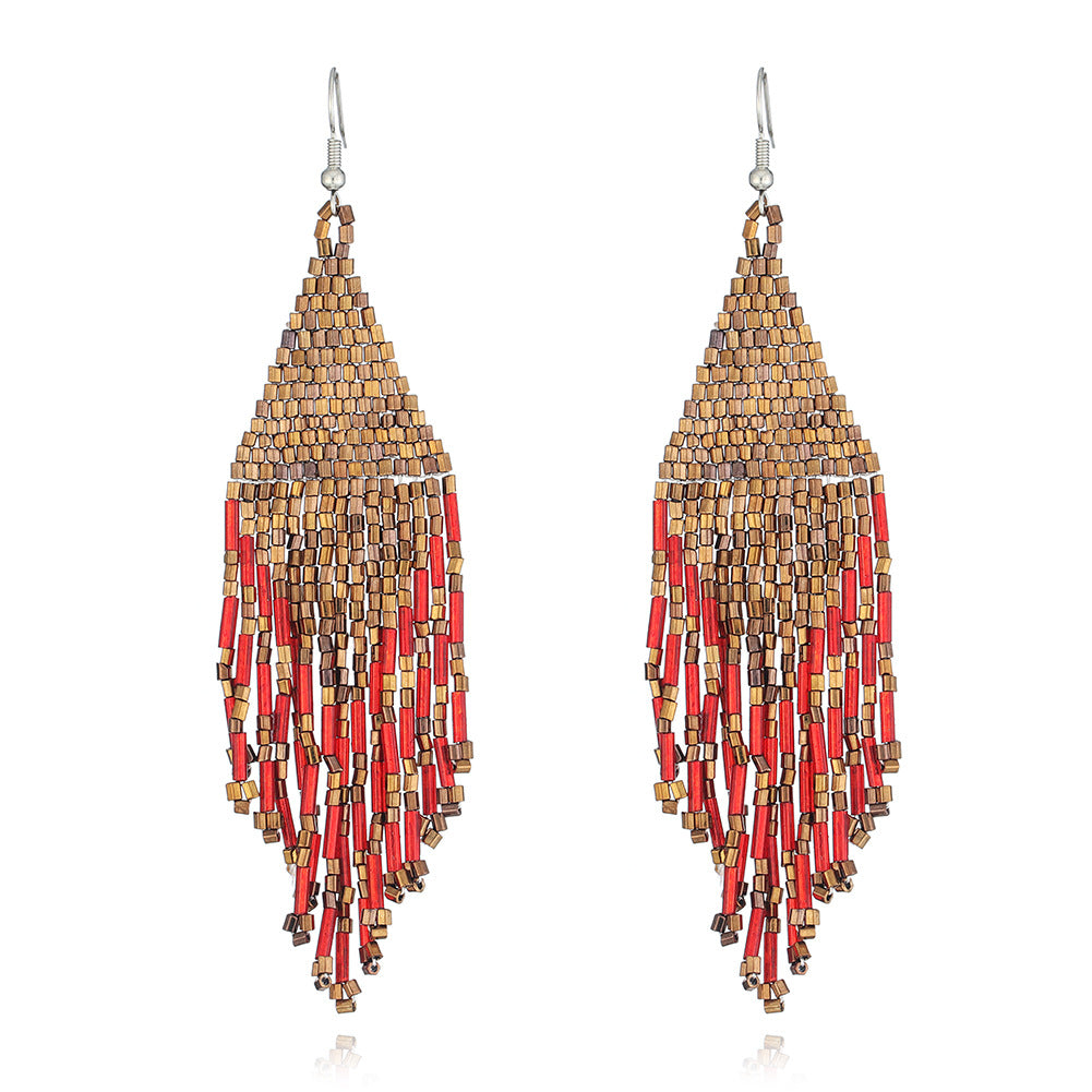 Wholesale  personalized Bohemian tassel earrings