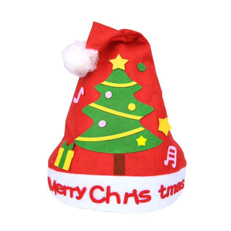 Wholesale Handmade DIY Christmas Hat Kindergarten Creative DIY Production Material Pack