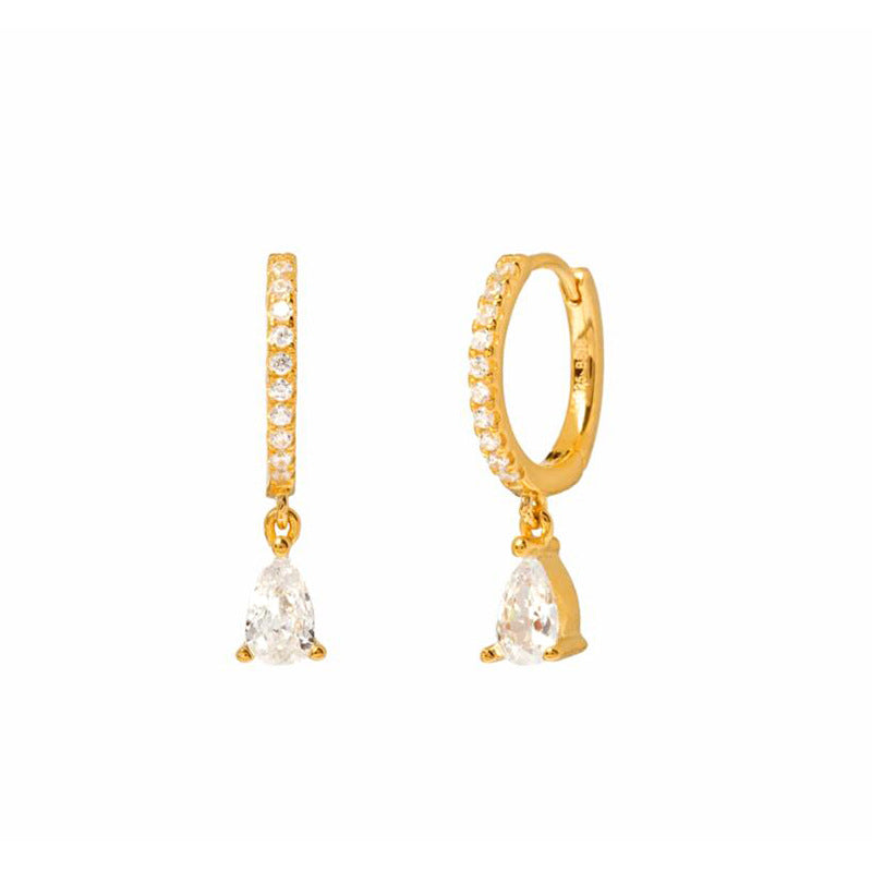 Wholesale Rhinestone Drop Shaped Earrings