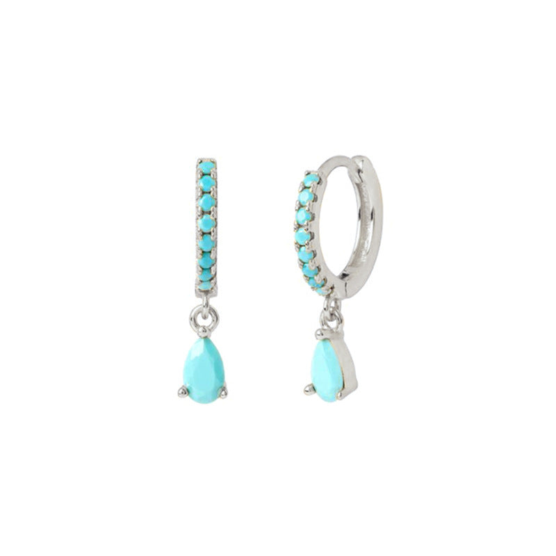 Wholesale Rhinestone Drop Shaped Earrings