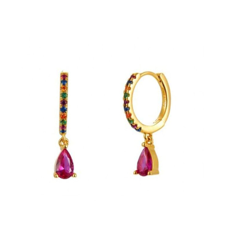 Wholesale Rhinestone Drop Shaped Earrings