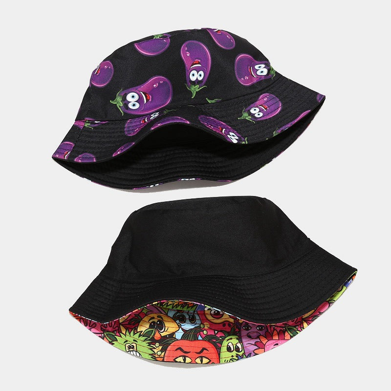 Wholesale Cotton Polyester Vegetable Pattern Bucket Hat