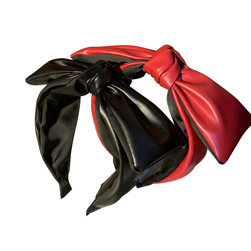 Wholesale Leather Big Bow Headband