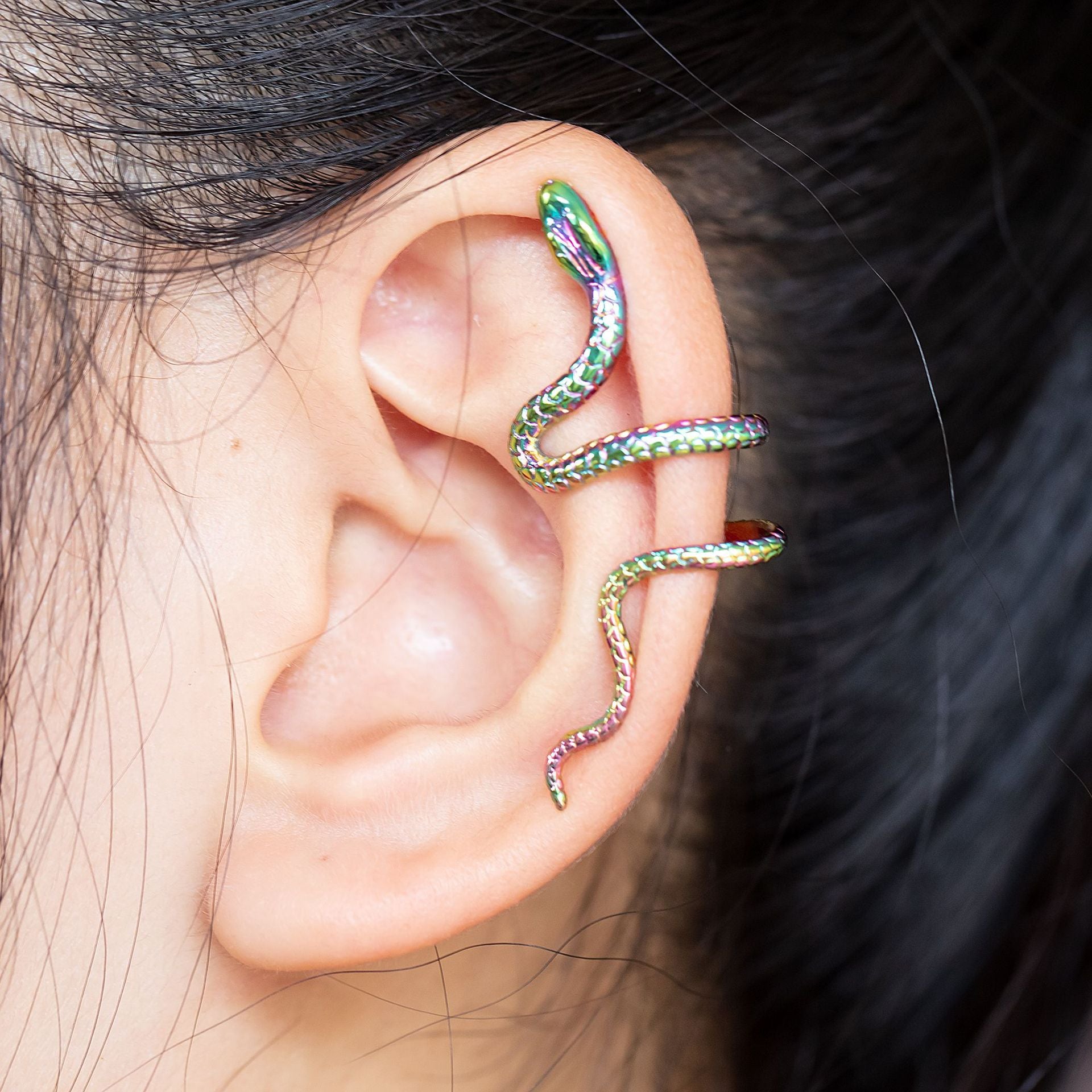 Wholesale copper snake ear clip adjustable ear bone nail ear clip without ear hole snake-shaped accessories simple new style