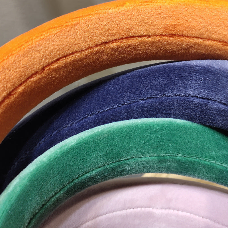 Wholesale Autumn and Winter Sponge Velvet Fabric Hairbands