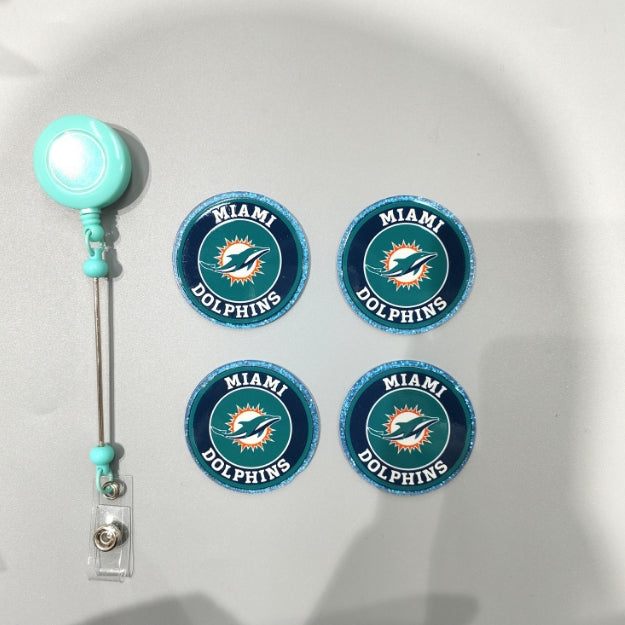 Wholesale 10pcs/Pack Blue Shark DIY Acrylic Flatbacks for Badge Reels Keychains