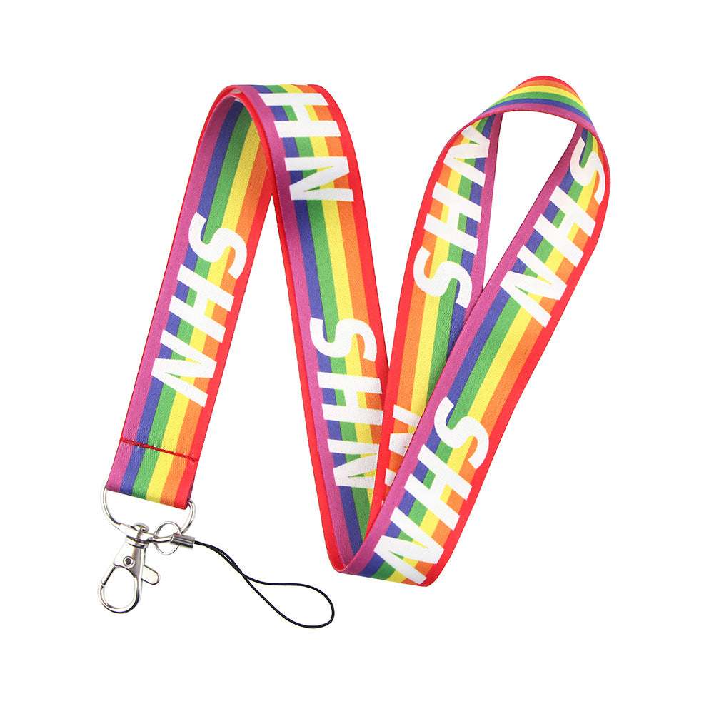 Wholesale Rainbow Phone Lanyard Keychains