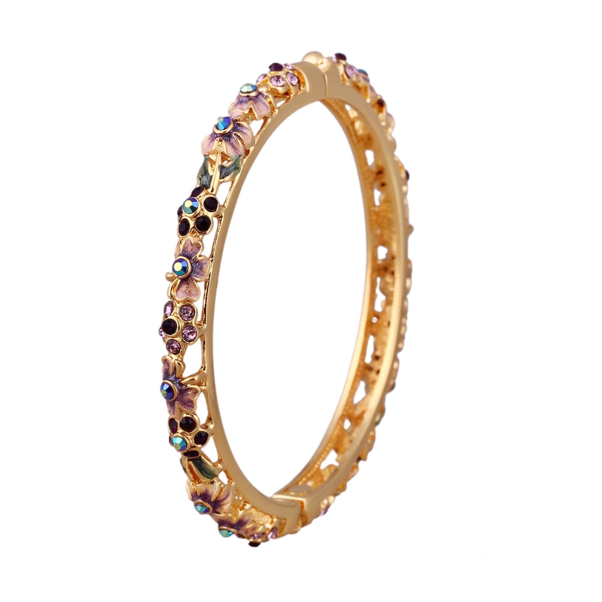 Wholesale Gold-plated Jewelry Cloisonne Hollow Women’s Bracelets