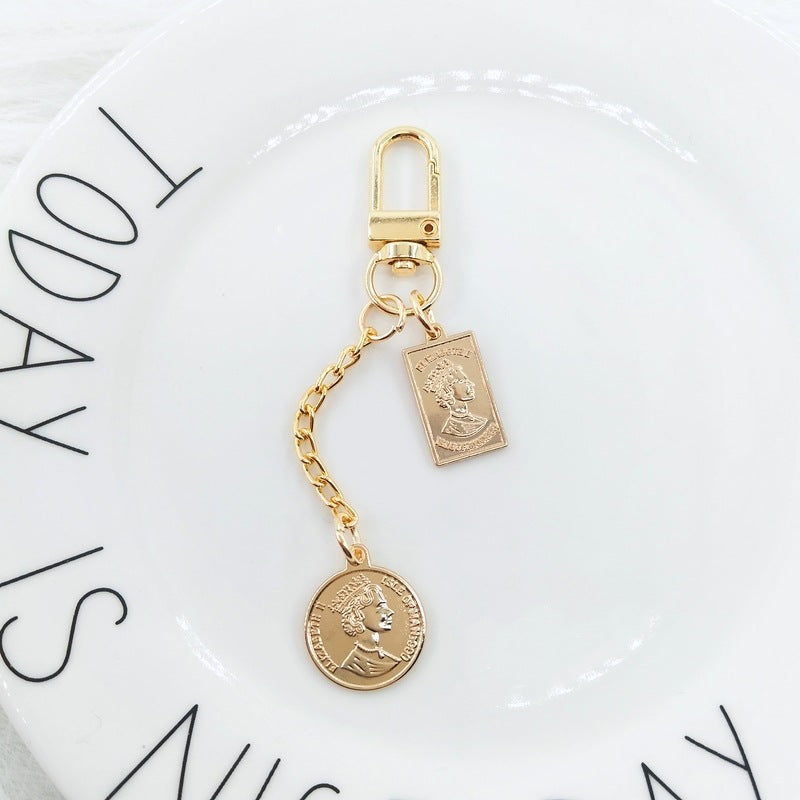 Wholesale Pearl Chain Metal Keychain