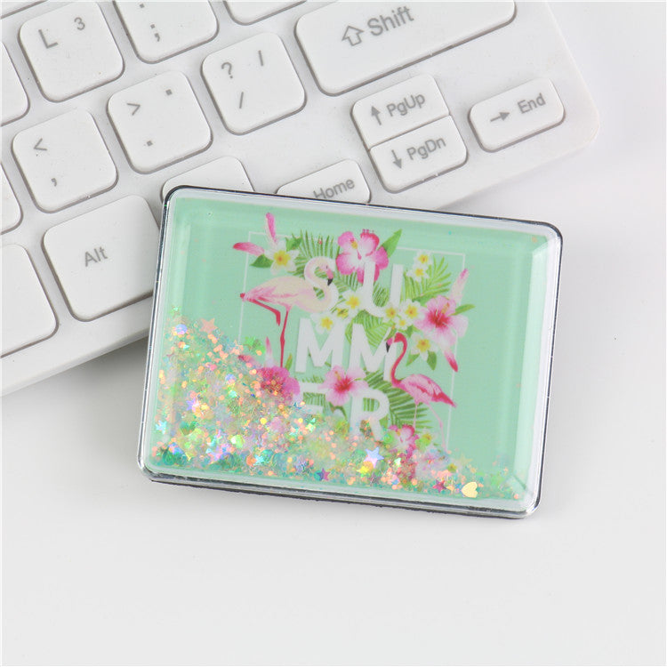 Wholesale Creative Cartoon Magnet Flowing Sand PVC Soft Rubber 3D Refrigerator Adhesive