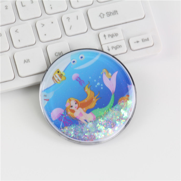 Wholesale Creative Cartoon Magnet Flowing Sand PVC Soft Rubber 3D Refrigerator Adhesive