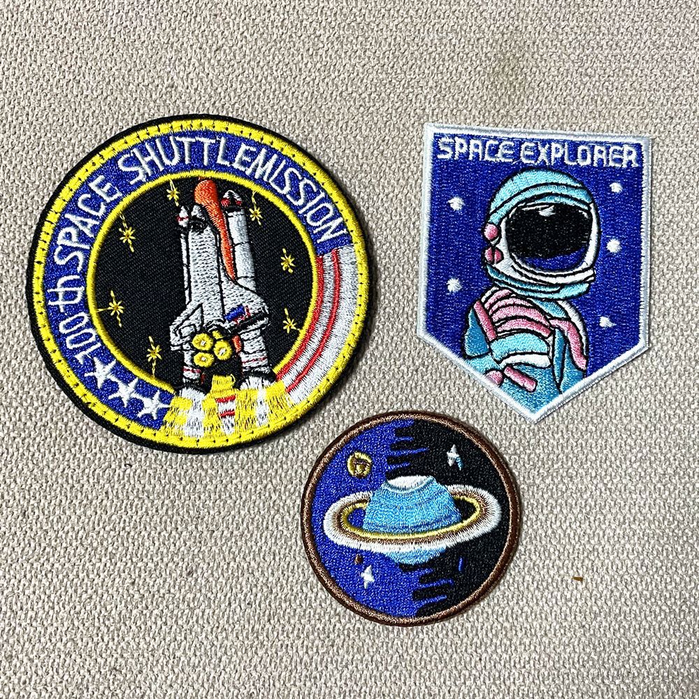 Wholesale Embroidered Cloth Astronaut Patch With Velcro Backing Decorative Badge For Clothing And Accessories Great For Gift And Resale