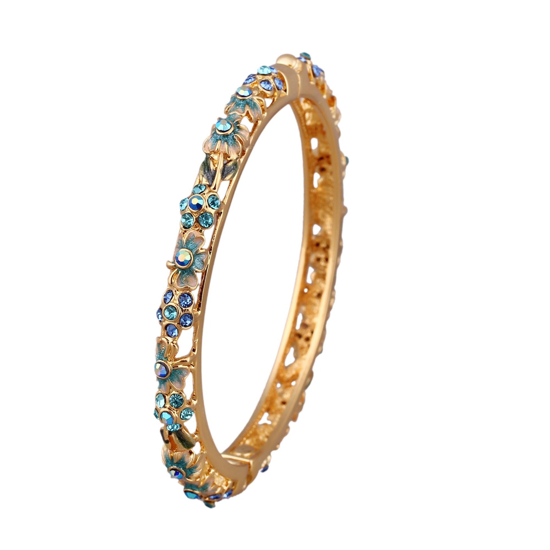 Wholesale Gold-plated Jewelry Cloisonne Hollow Women’s Bracelets