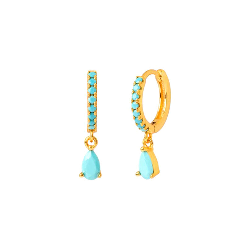 Wholesale Rhinestone Drop Shaped Earrings