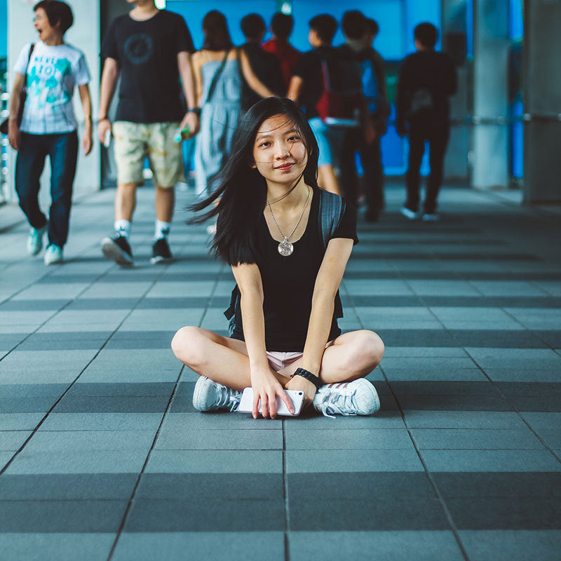 Wholesale Round Angel Medal Religious Necklace